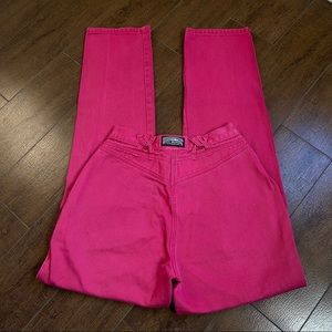 Vintage Rockies Pink High Waisted Western Jeans 28” Waist